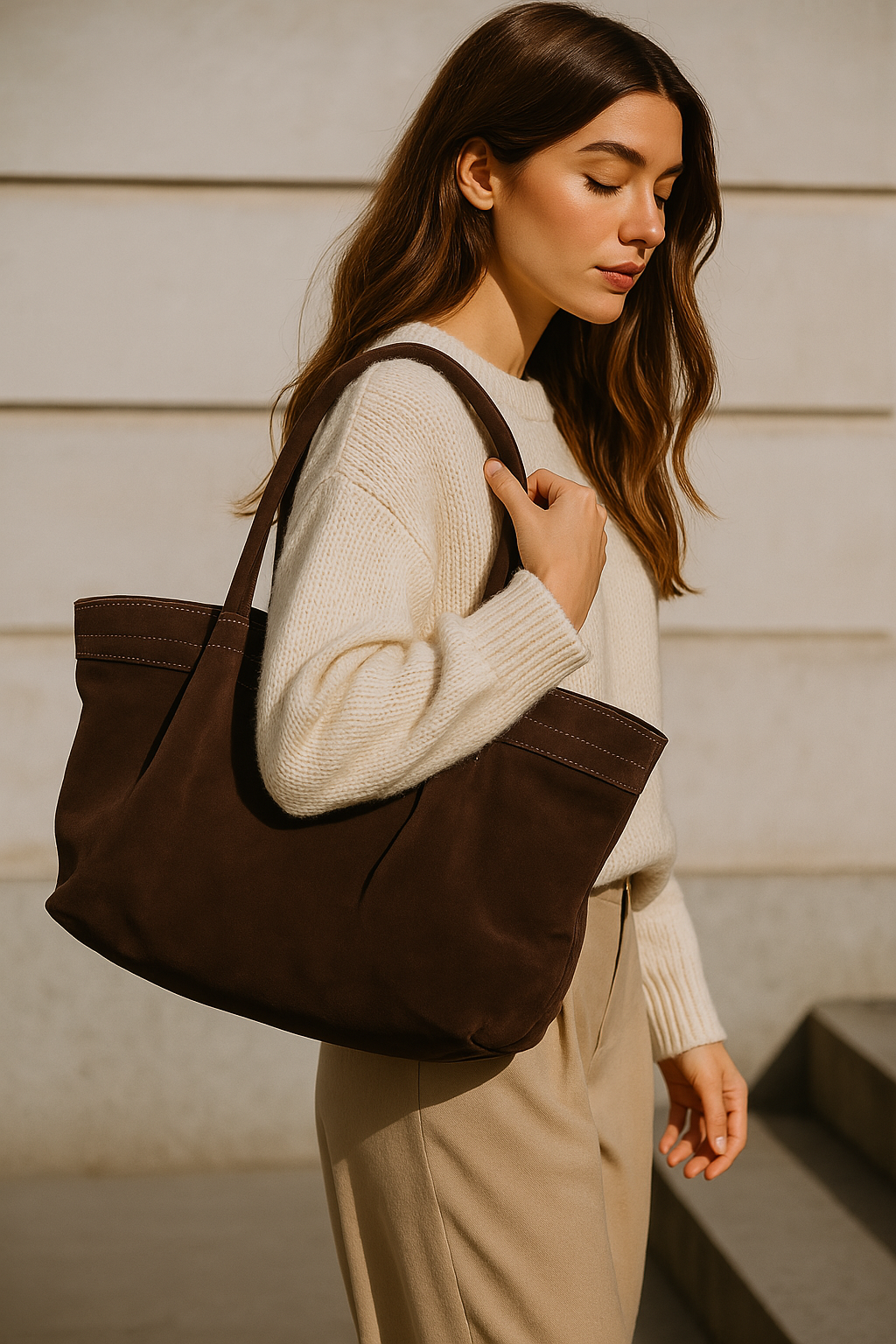 Maxi/mini Suede Bolso