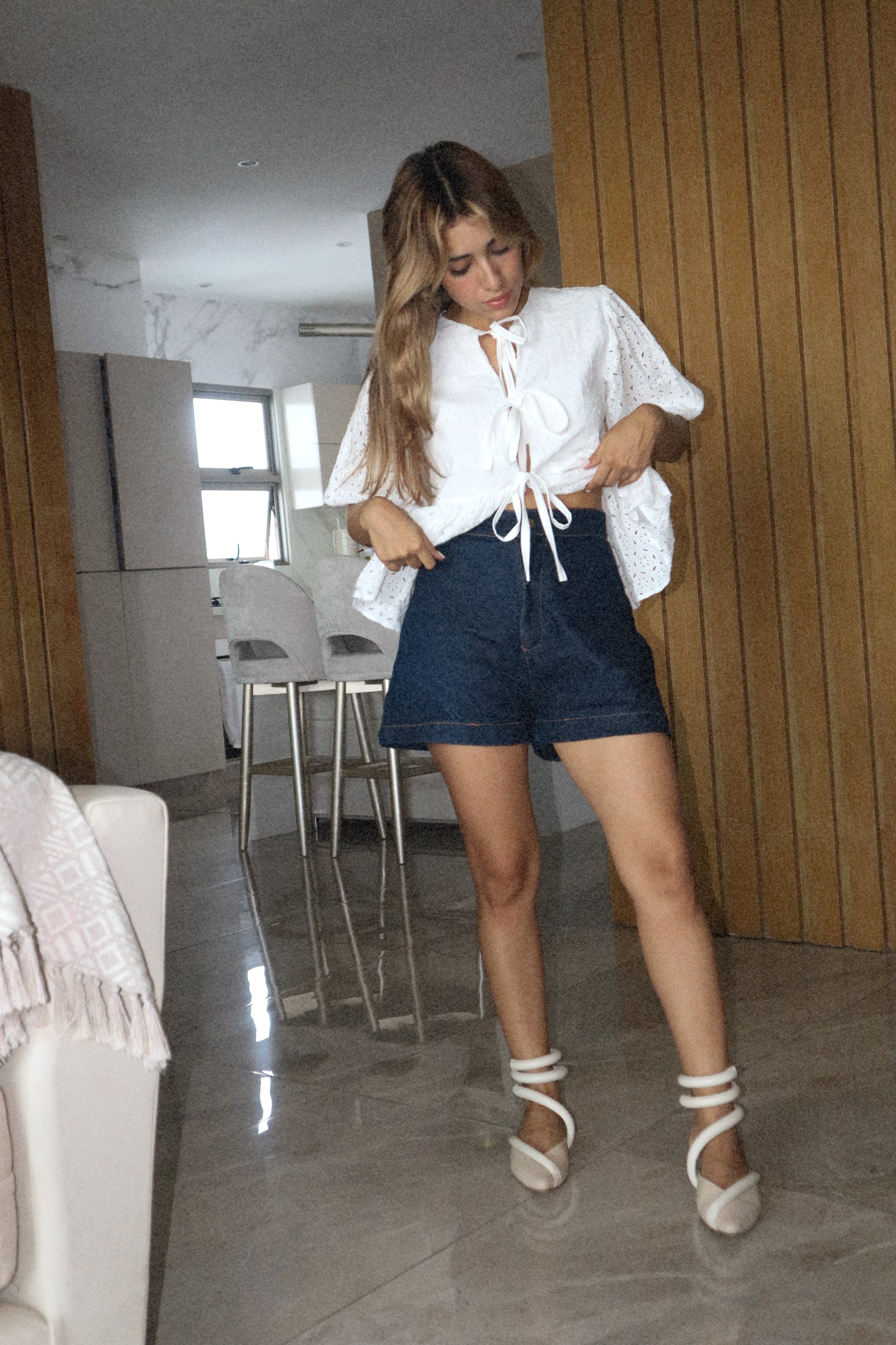 Blusa emma en ojalillo