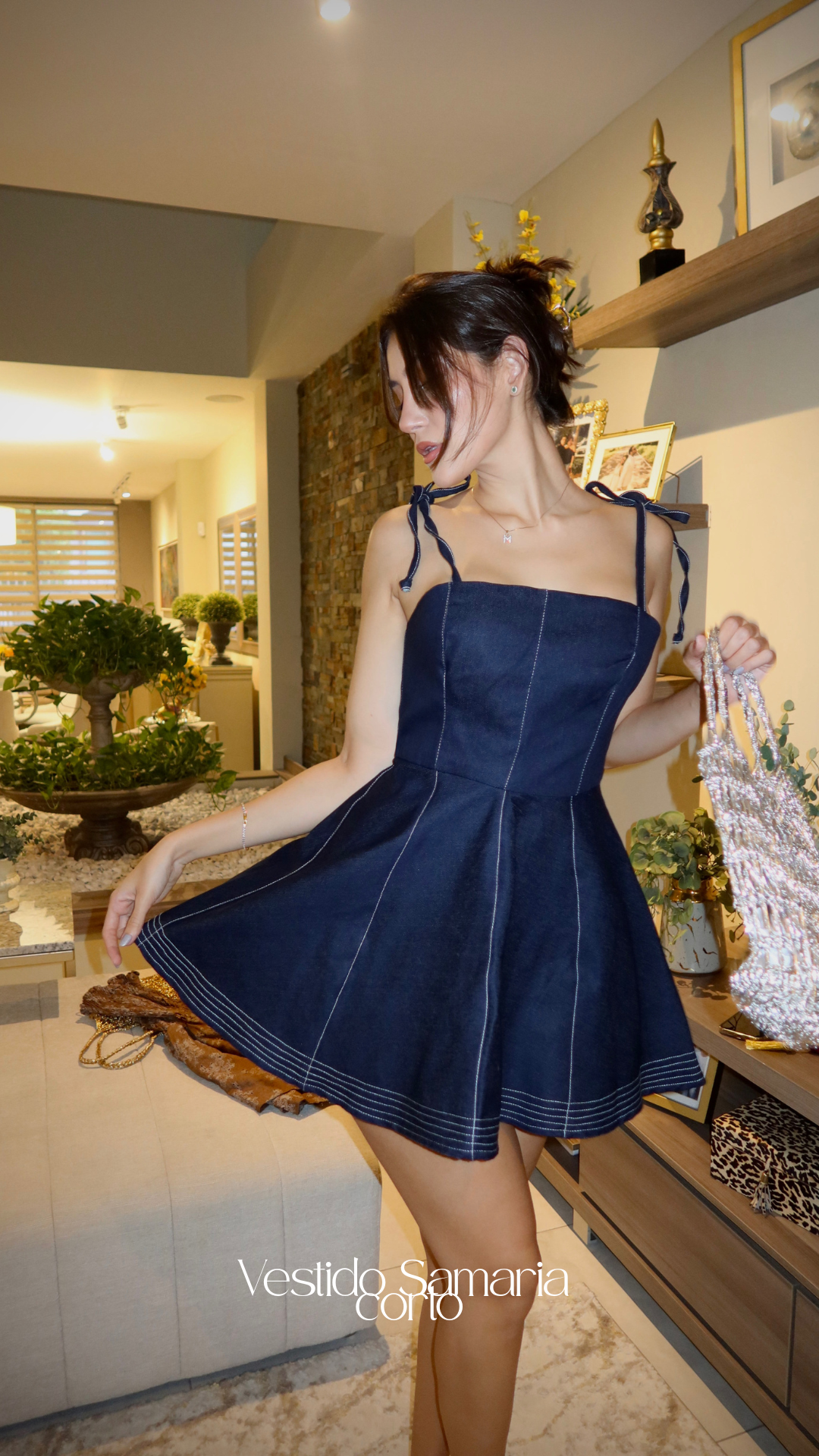 Vestido Samaria Corto denim