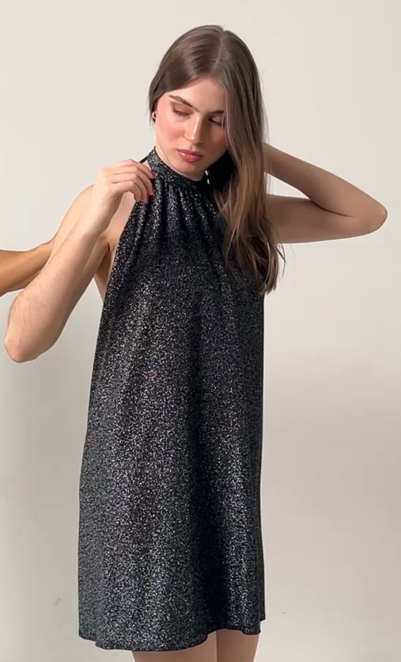 Vestido Mini Seda Brillante