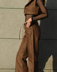 Jean Wide Leg TM Dorado y Bronce