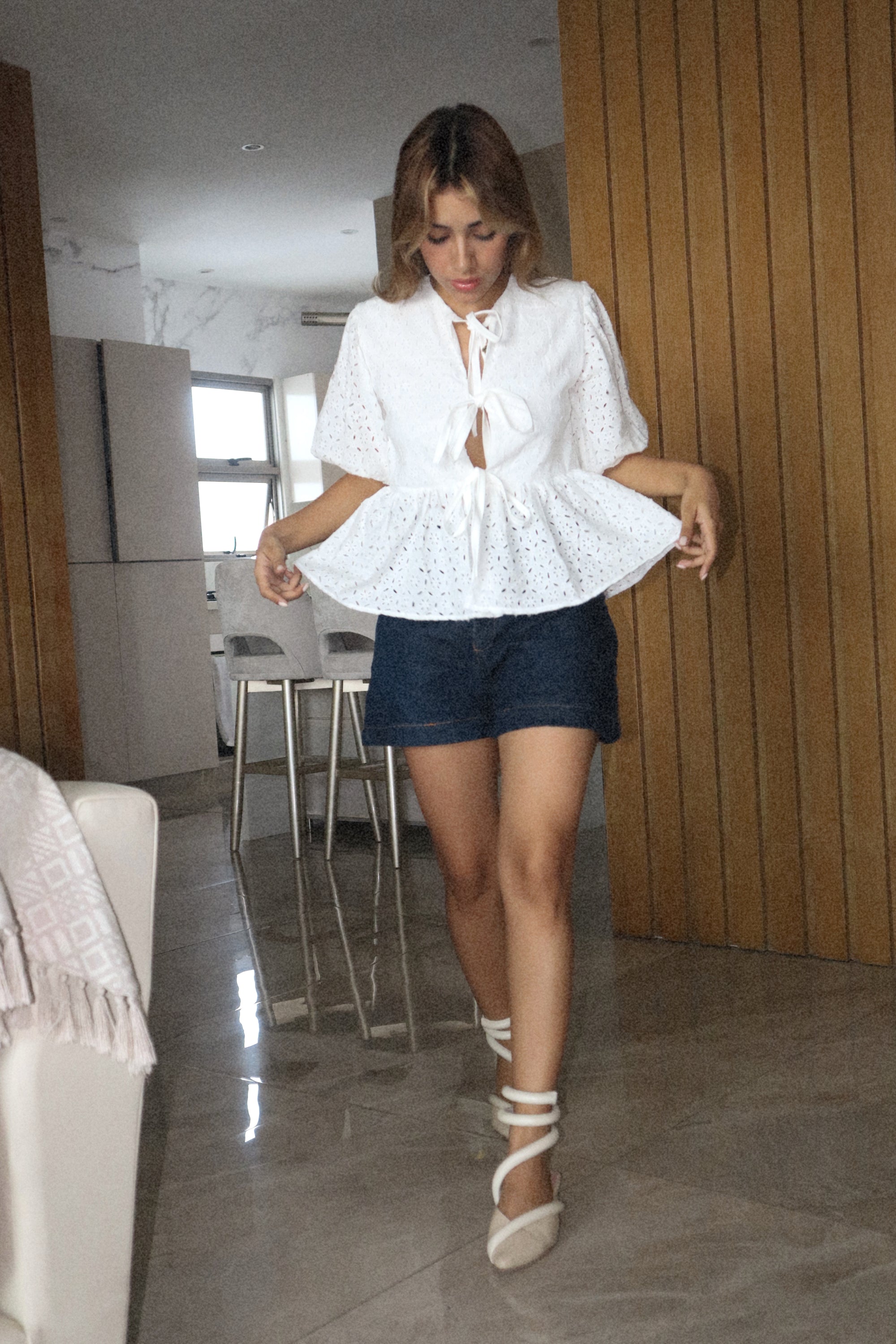 Blusa emma en ojalillo