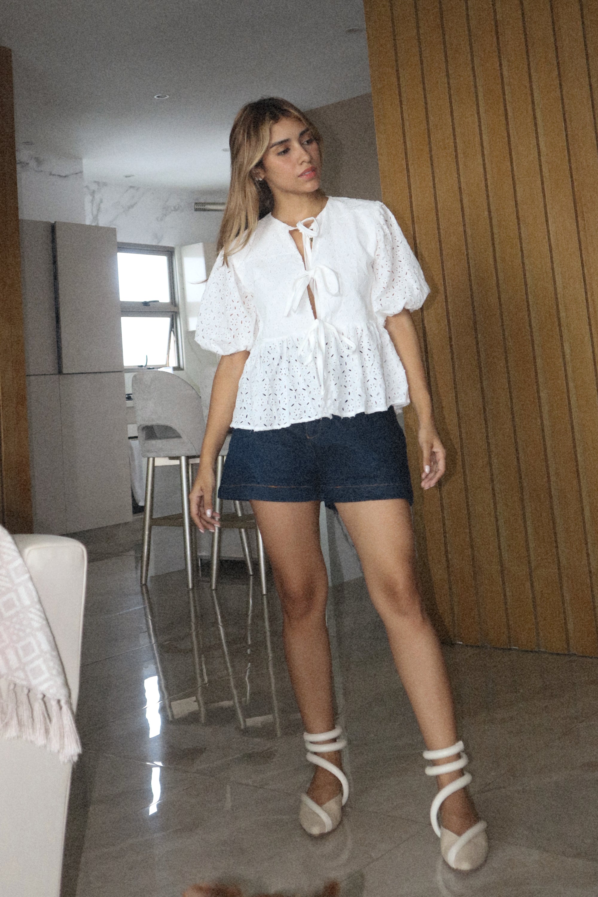 Blusa emma en ojalillo