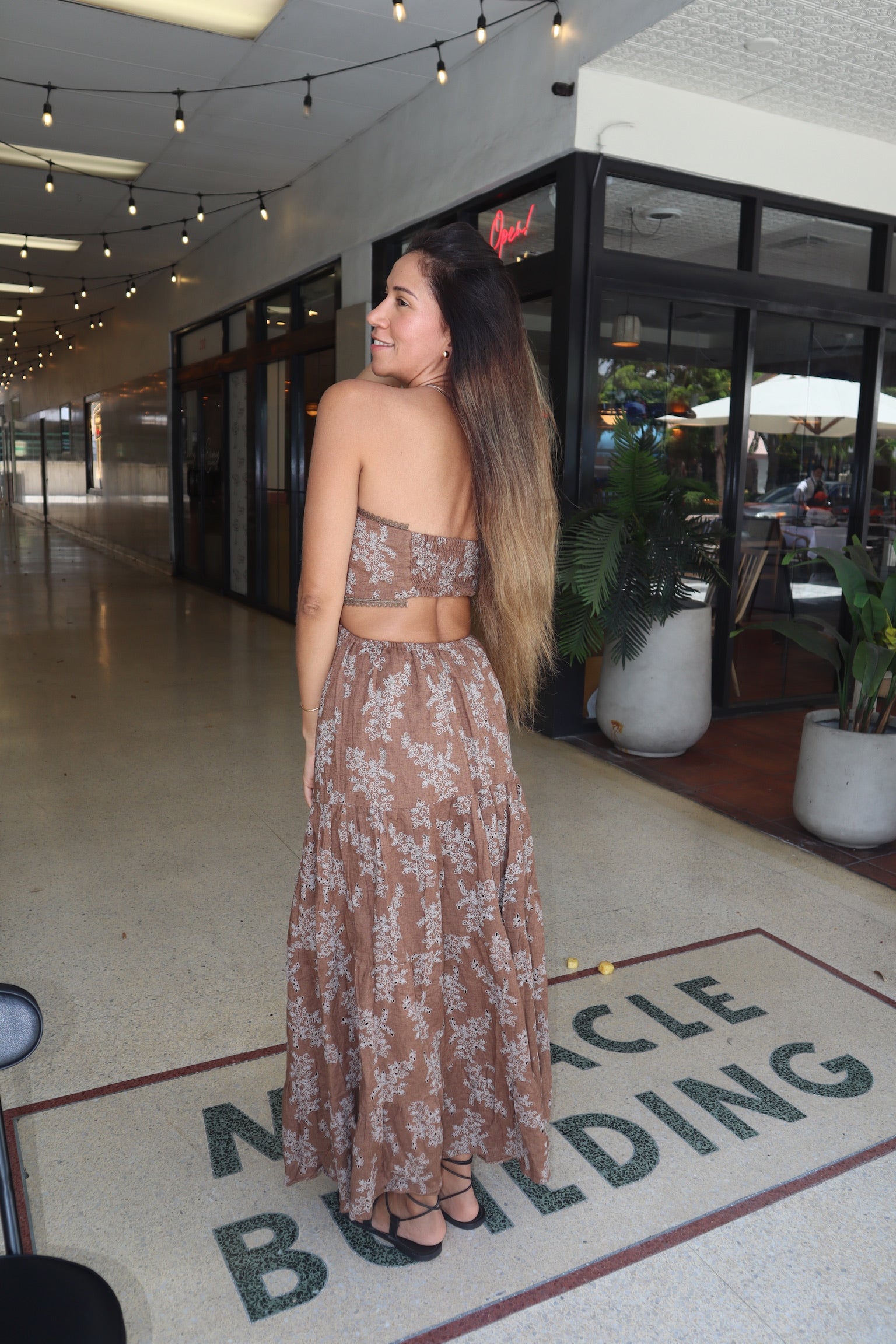 Vestido Gaviota Café