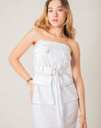 Cargo dress with belt