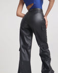 Pantalon Cargo Cuero