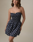 Vestido Arrecife Estampado Azul Turquí