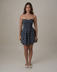 Vestido Arrecife Estampado Azul Turquí