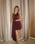 Vestido Rodeo Vinotinto